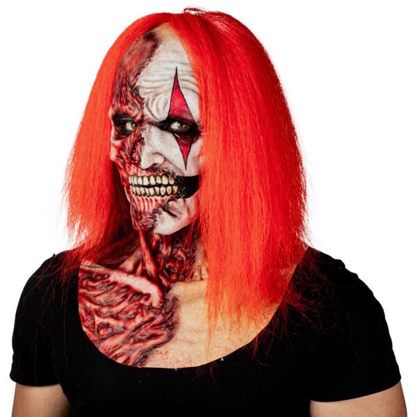 Máscara Two Faces Clown - Máscara de Látex Hyper Mask | Ghoulish Productions