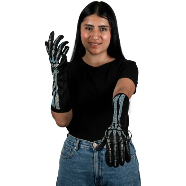 Guantes Esqueléticos Brillosos