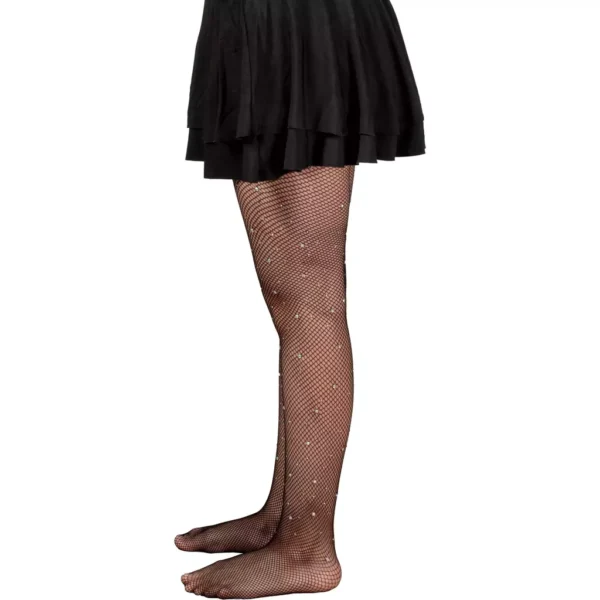 Medias de Red Negras con Brillos