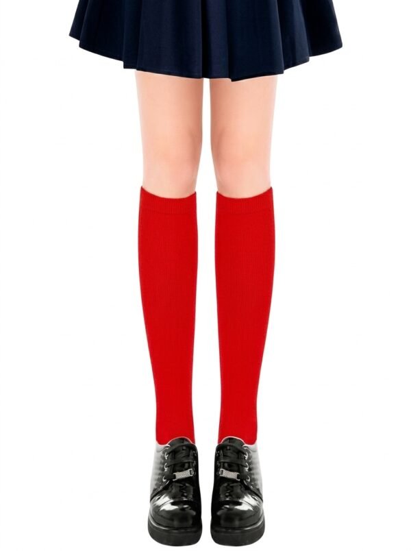 Medias de Red Rojas para Niñas