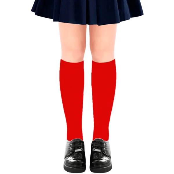 662668 Calcetas Rojas para Niñas