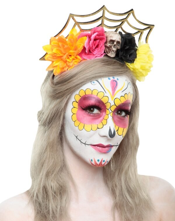 Diadema de Catrina con telaraña