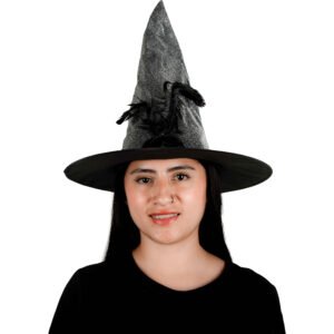 Sombrero de Bruja Plateado