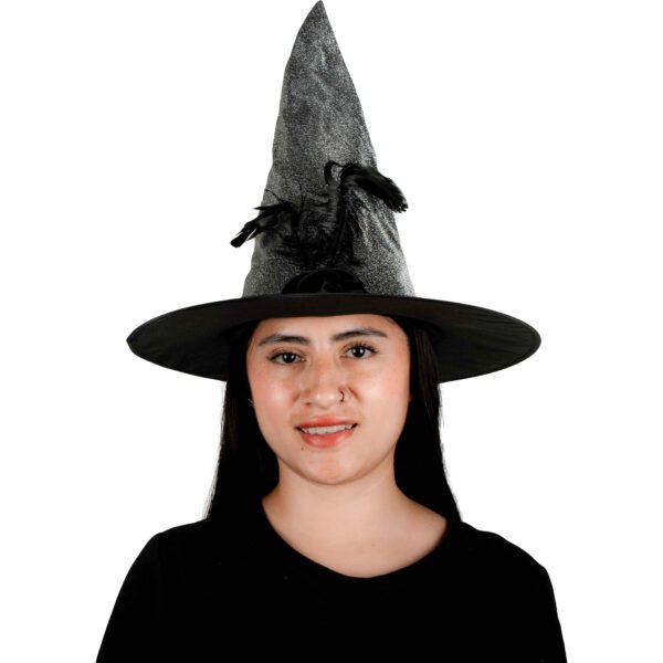 Sombrero de Bruja Plateado