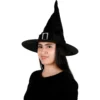 Sombrero de Bruja Negro de Lujo