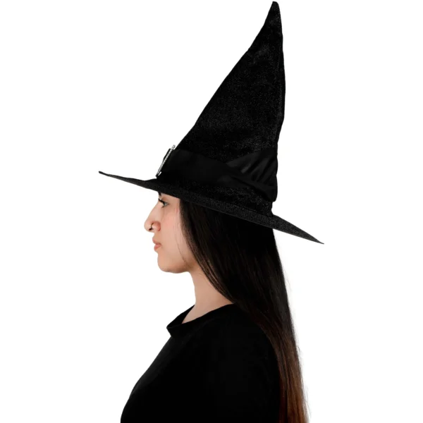 Sombrero de Bruja Negro de Lujo