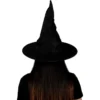 Sombrero de Bruja Negro de Lujo