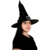 Sombrero de Bruja Negro de Lujo