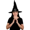 Sombrero de Bruja Negro de Lujo