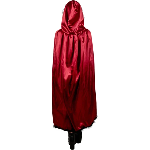 Capa Roja con Encaje