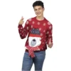 Uggly Sweater Oso Polar Rojo Caballero