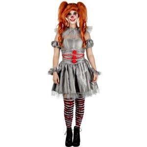 Disfraz Pennywise Mujer IT Oficial Chapter Two - Corsé y Peluca Incluidos