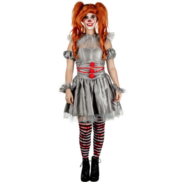 Disfraz Pennywise Mujer IT Oficial Chapter Two - Corsé y Peluca Incluidos