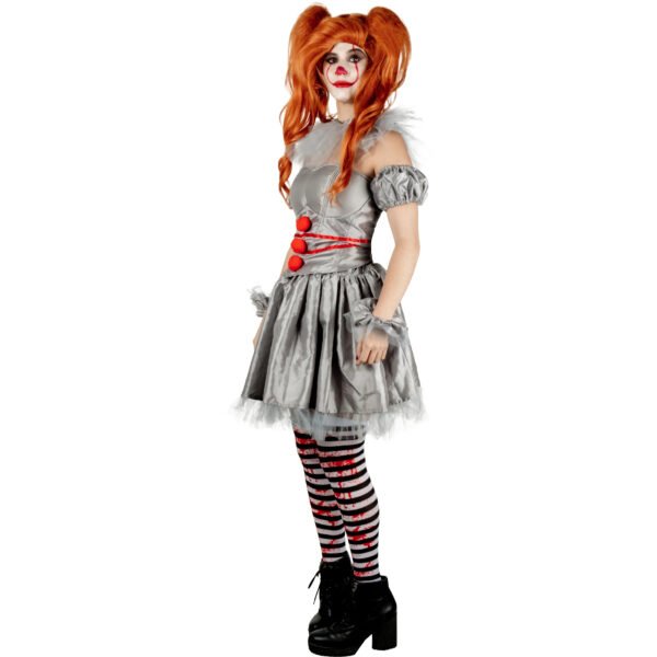 Disfraz Pennywise Mujer IT Oficial Chapter Two - Corsé y Peluca Incluidos