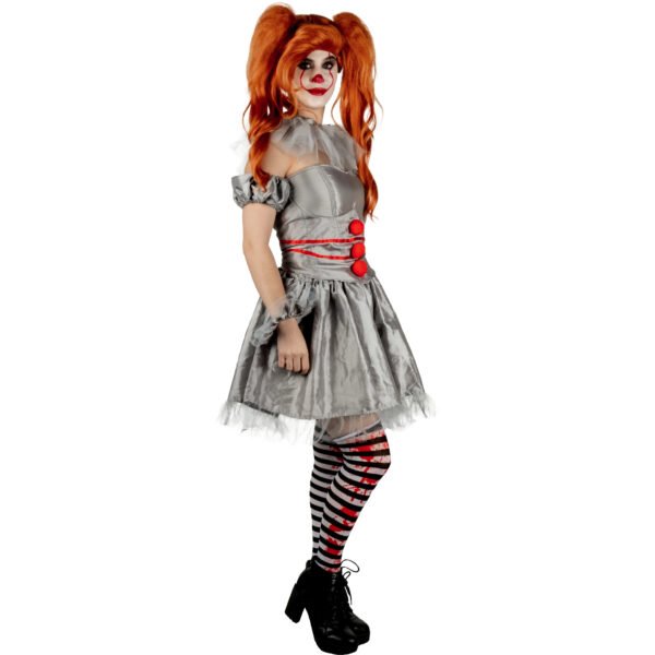 Disfraz Pennywise Mujer IT Oficial Chapter Two - Corsé y Peluca Incluidos