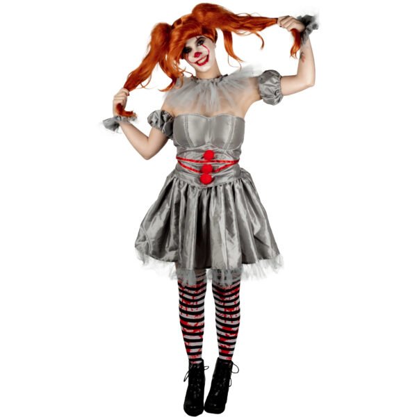 Disfraz Pennywise Mujer IT Oficial Chapter Two - Corsé y Peluca Incluidos