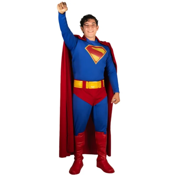 11062 11063 SUPERMAN 2025 (3) Disfraz Superman 2025 Oficial DC Comics - Traje Completo con Capa y Cinturón