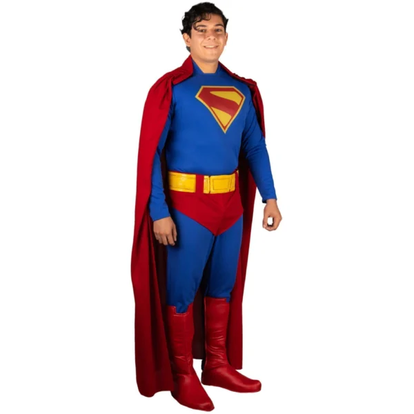 11062 11063 SUPERMAN 2025 (4) Disfraz Superman 2025 Oficial DC Comics - Traje Completo con Capa y Cinturón