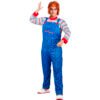 11103_11104_11105_11106_Disfraz Chucky Hombre Disfraz Chucky Hombre Oficial con Overol, Playera y Peluca