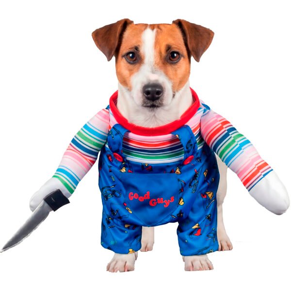 Disfraz Chucky Perro - Overol Good Guys con Playera Rayas