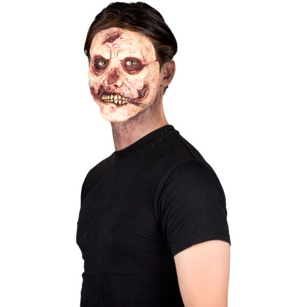 Prótesis FX Zombie Deluxe Realista con Mandíbula Expuesta