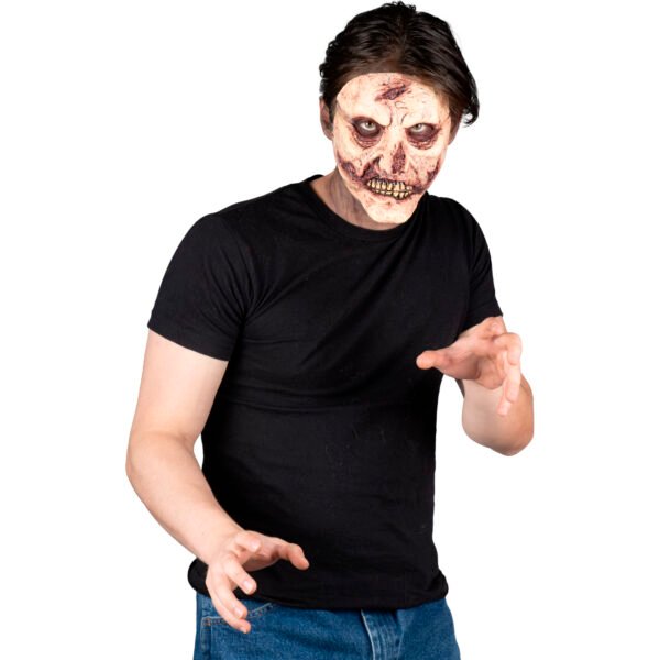 Prótesis FX Zombie Deluxe Realista con Mandíbula Expuesta