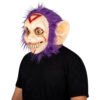 Máscara Creepy T.W. Morada Peluda | Disfraz Monstruo Halloween