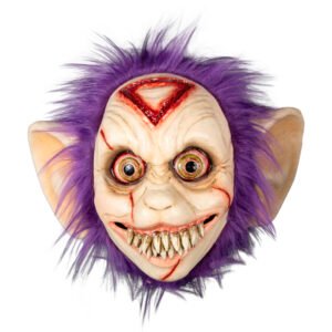 Máscara Creepy T.W. Morada Peluda | Disfraz Monstruo Halloween