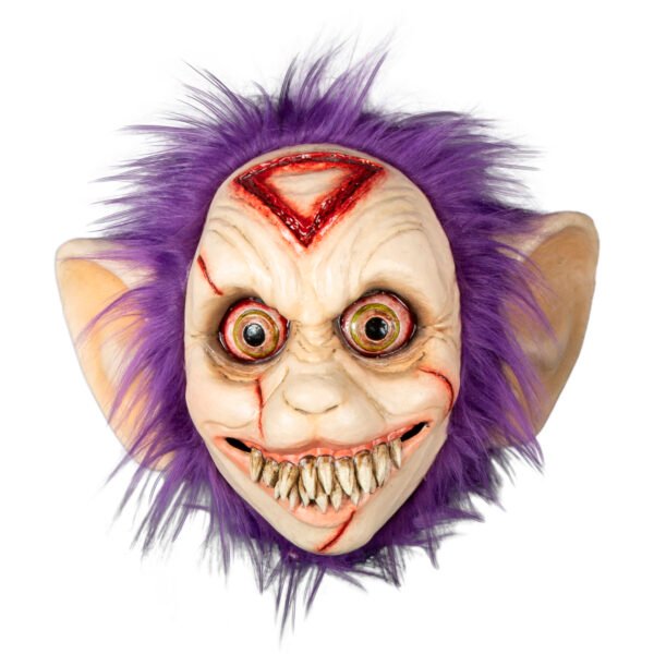 Máscara Creepy T.W. Morada Peluda | Disfraz Monstruo Halloween
