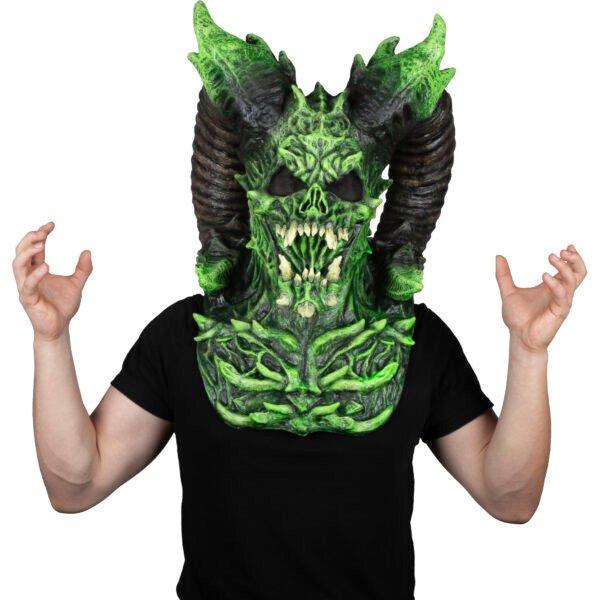 Big Horns Skull Neon
