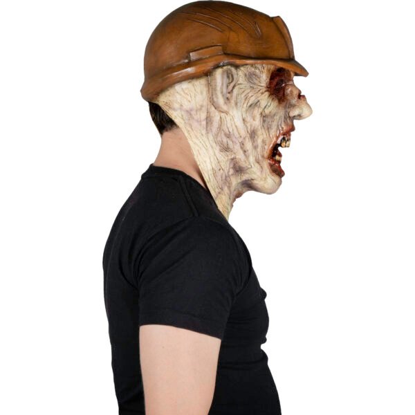 30176_Brickie Zombie (5) Máscara Brickie Zombie – Zombie Obrero con Casco de Construcción
