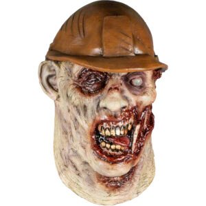 Máscara Brickie Zombie – Zombie Obrero con Casco de Construcción