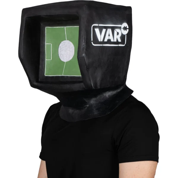 Máscara Látex Cámara VAR – Árbitro de Fútbol