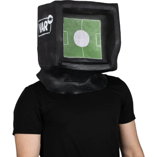 Máscara Látex Cámara VAR – Árbitro de Fútbol