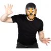 Máscara Látex Luchador Leyenda Dorada