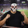 Máscara Látex Luchador Penitente – Diseño Calavera Artesanal