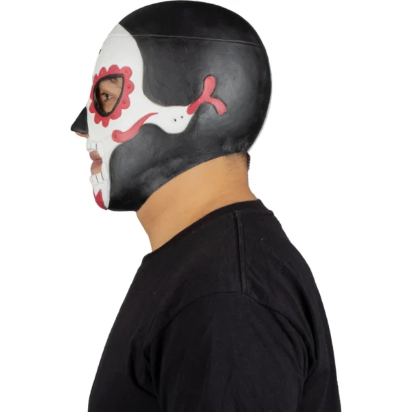 Máscara Látex Luchador Penitente – Diseño Calavera Artesanal