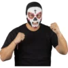 Máscara Látex Luchador Penitente – Diseño Calavera Artesanal