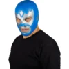 Máscara Látex Luchador Alas de Plata – Azul y Plata