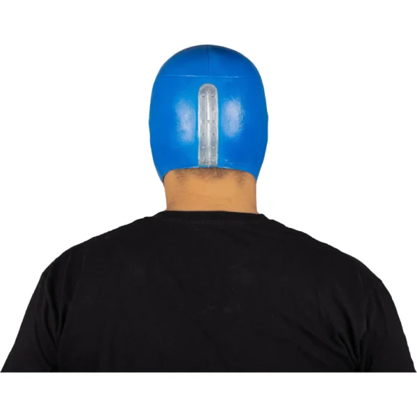Máscara Látex Luchador Alas de Plata – Azul y Plata