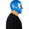 Máscara Látex Luchador Alas de Plata – Azul y Plata