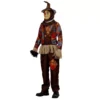 Disfraz Harvester Scarecrow – Espantapájaros de Otoño con Camisa a Cuadros y Flecos de Paja