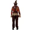 Disfraz Harvester Scarecrow – Espantapájaros de Otoño con Camisa a Cuadros y Flecos de Paja