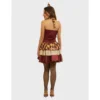 84385_Vintage Clown Girl_C Disfraz Vintage Clown Girl – Payasa Circo Clásico en Tonos Vino y Crema