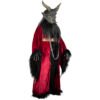 84826_Kramper Cape (2) Disfraz Krampus Cape – Capa de Terciopelo Rojo con Máscara y Cadenas