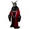 84826_Kramper Cape (6) Disfraz Krampus Cape – Capa de Terciopelo Rojo con Máscara y Cadenas