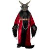 84826_Kramper Cape (7) Disfraz Krampus Cape – Capa de Terciopelo Rojo con Máscara y Cadenas
