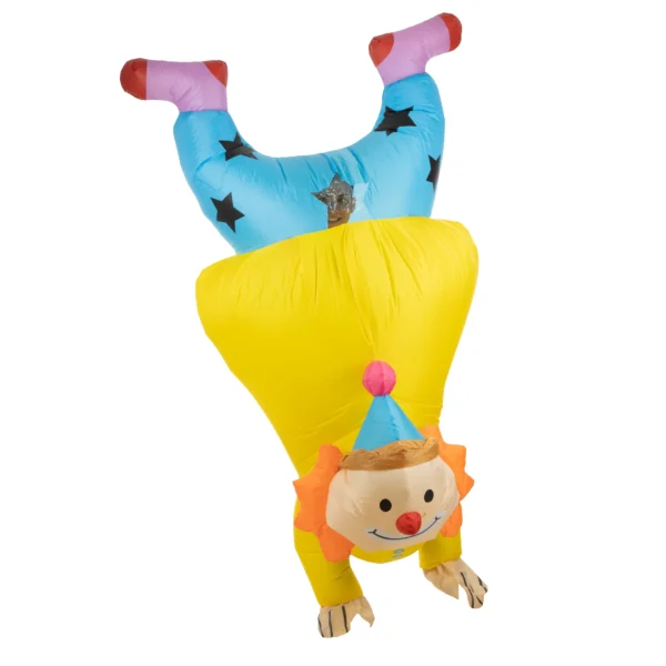 85271_Payaso Handstand Inflable_3 Disfraz Payaso Handstand Inflable – Ilusión de Vertical con Ventilador