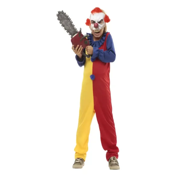 88600-88601 Disfraz Killer Clown Kids – Overol Payaso Asesino para Niño